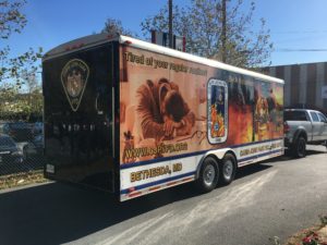 Having your mobile truck or trailer professionally wrapped is a great way to create a professional appearance that's constant and great for advertising. 